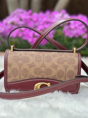 NWT Coach Bandit Crossbody In Colorblock Signature Canvas Purse